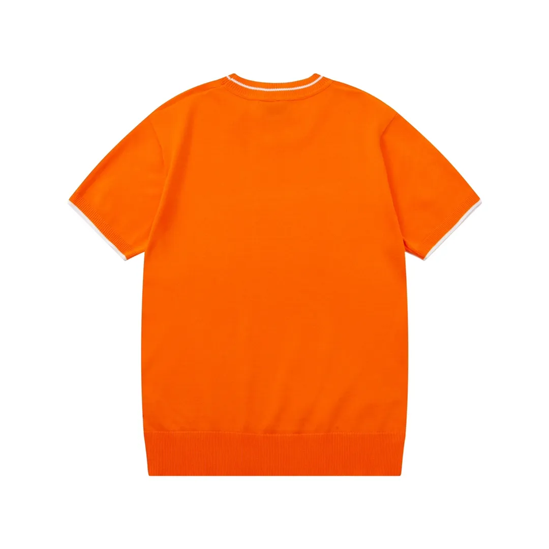 HERMES ， Retro Same Style T Versatile : Orange Size：M-3XL
